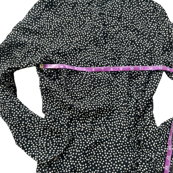 REFORMATION Gjelina Long Sleeve Wrap Mini Dress Size Small - Picture 7 of 9